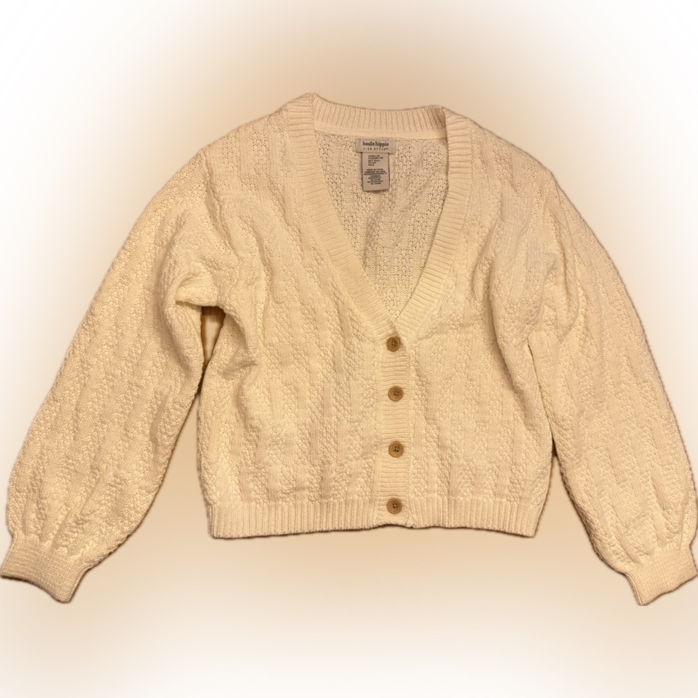 Haute Hippie Cream Kids Sweater